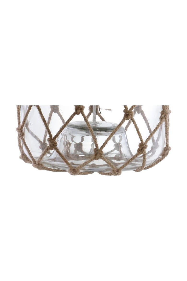 Mer Glass and Rope LED Table Lamp, Alternate, color, Brown/Clear