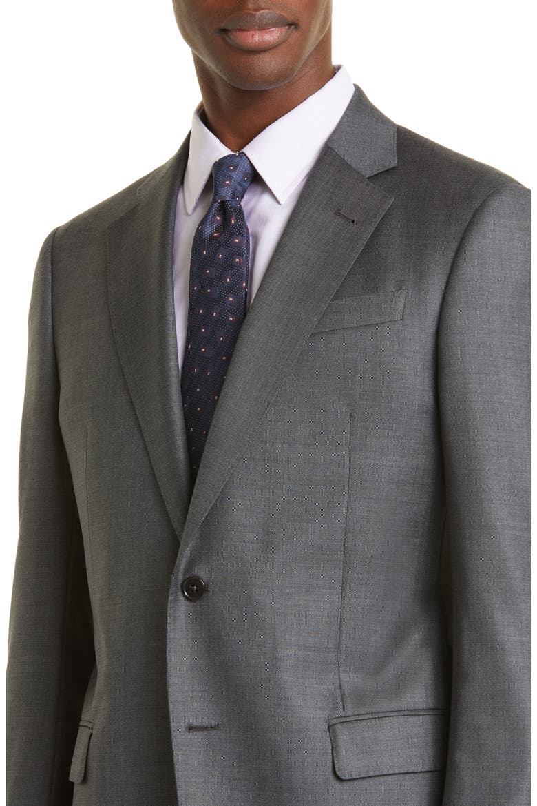 G-Line Grey Mélange Wool Suit, Alternate, color, GREY