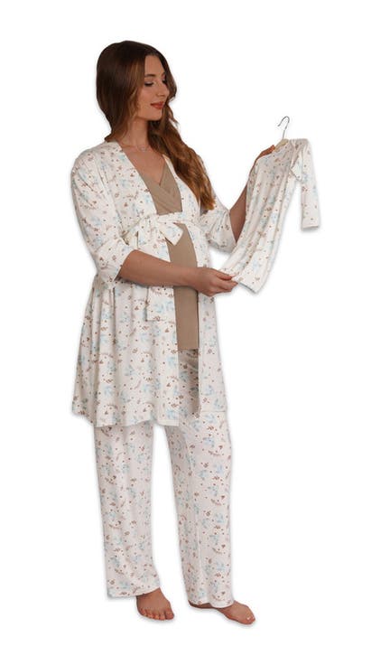 Analise During & After 5-Piece Maternity/Nursing Sleep Set for Mom & Baby