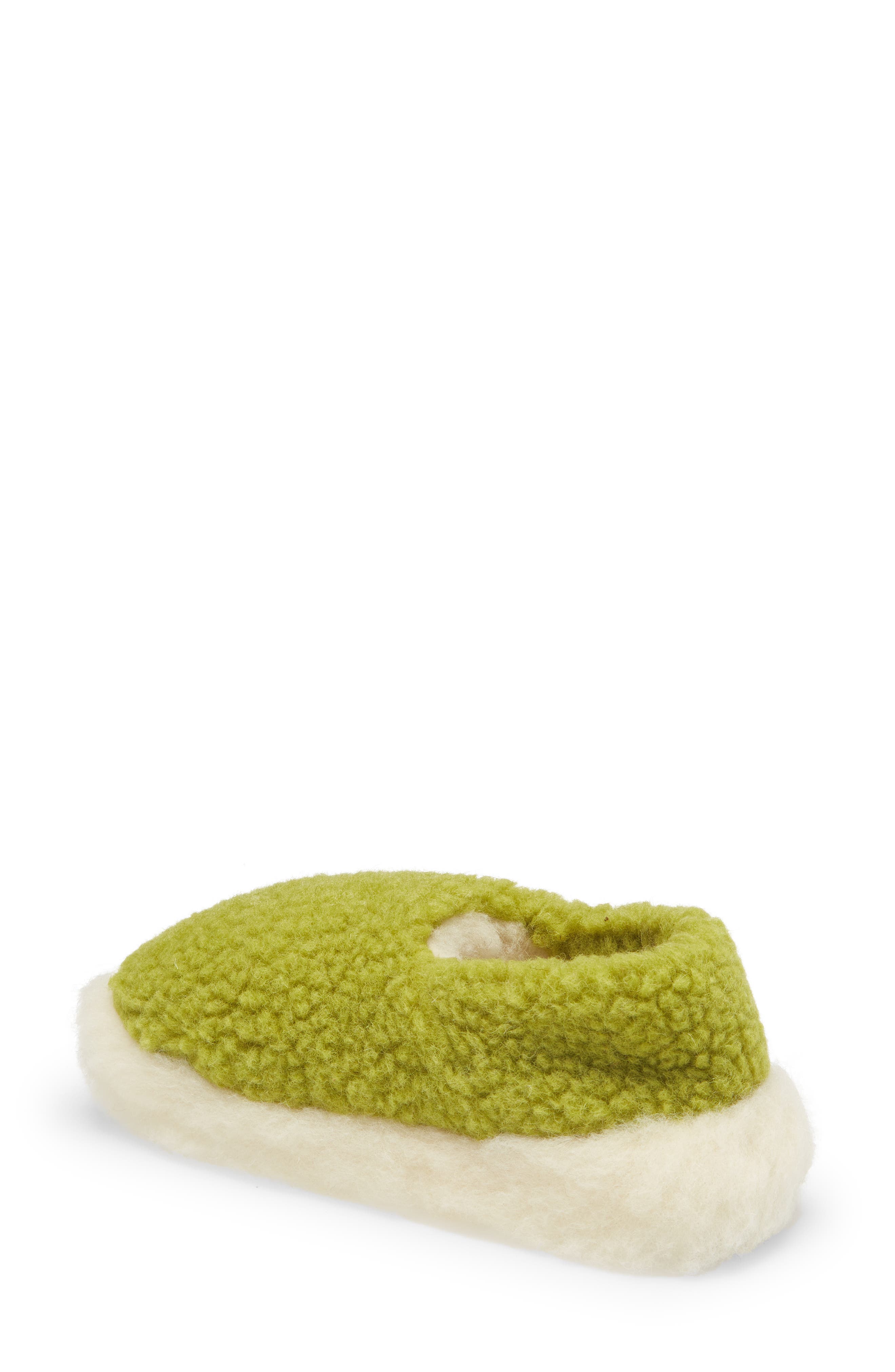 Siberian Unisex Wool Slipper, Alternate, color, PEA GREEN