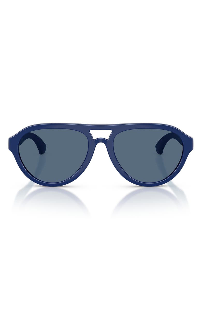 Burberry Kids' 51mm Pilot Sunglasses, Main, color, Blue / Dark Blue