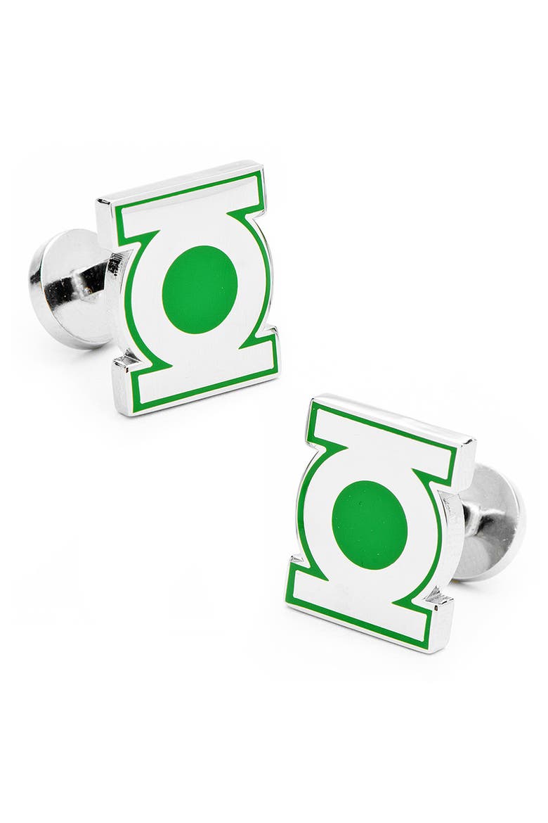 Green Lantern Cuff Links, Main, color, GREEN