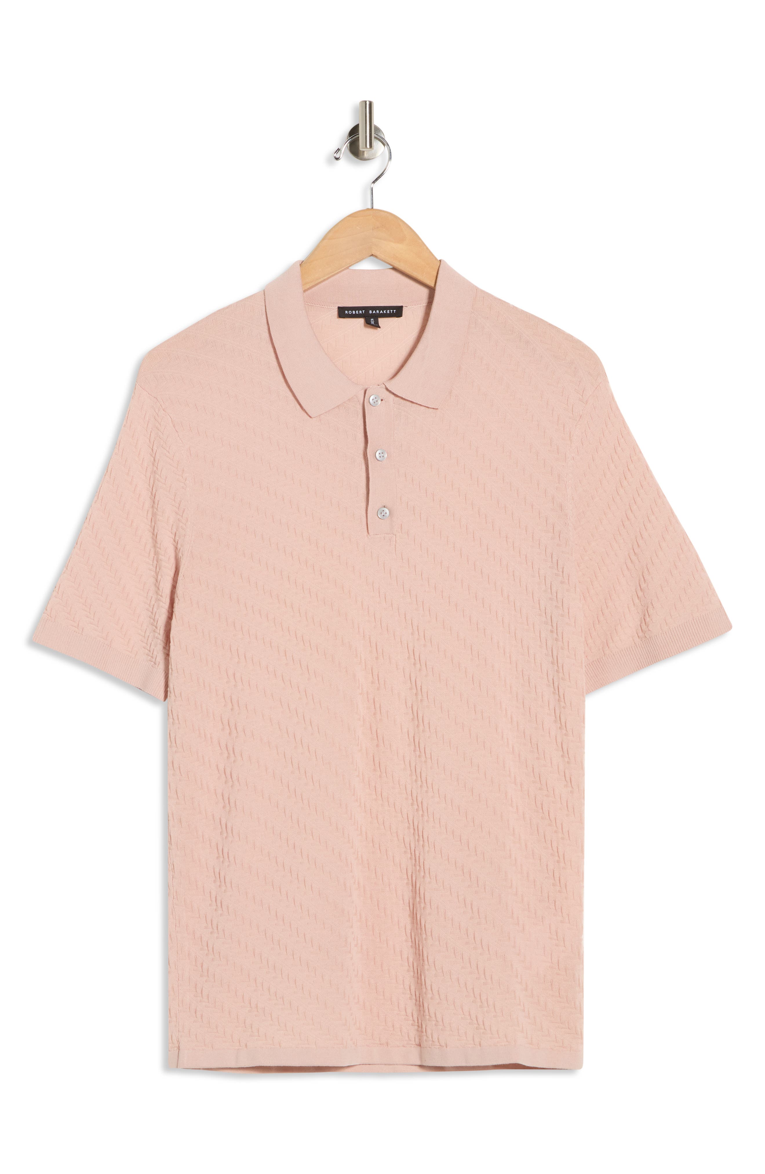 Robert Barakett Skelling Textured Polo Sweater