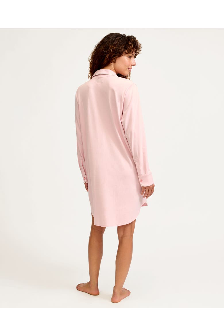 Women's Pima Maternity Nightshirt, Alternate, color, Pink