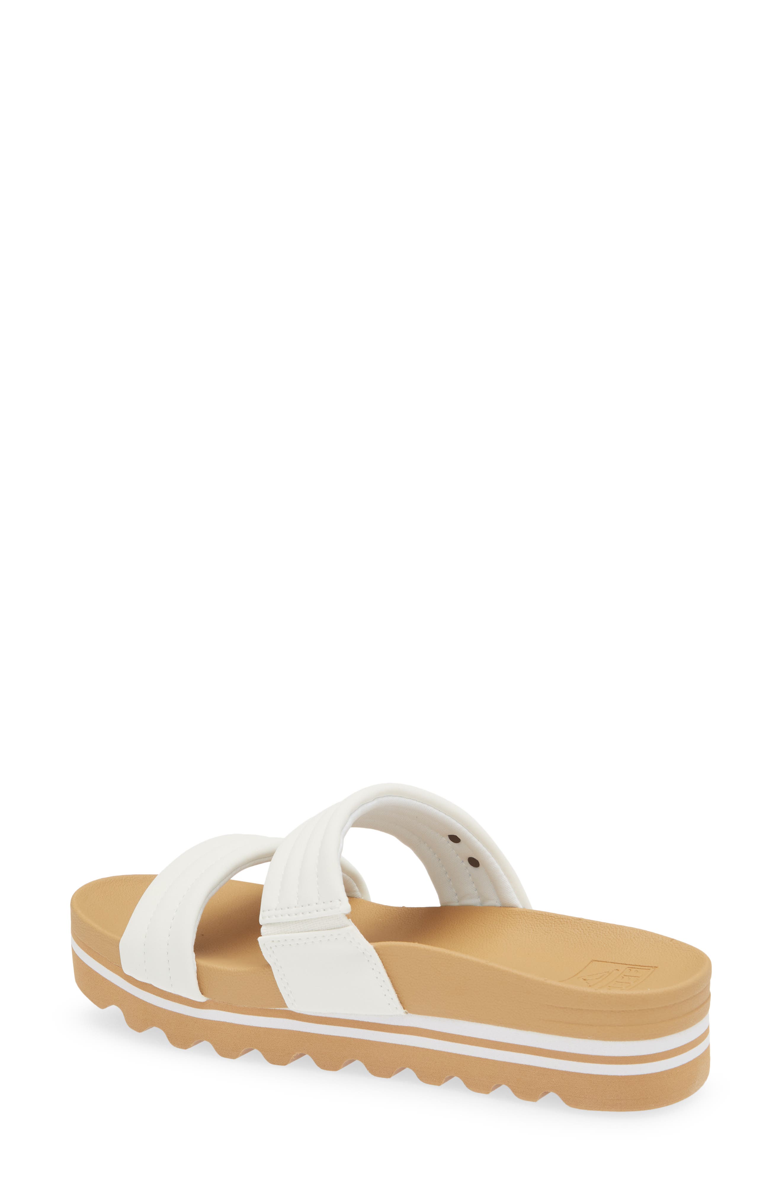 Reef Kaia 2 Bar Slide Sandal, Alternate, color, White