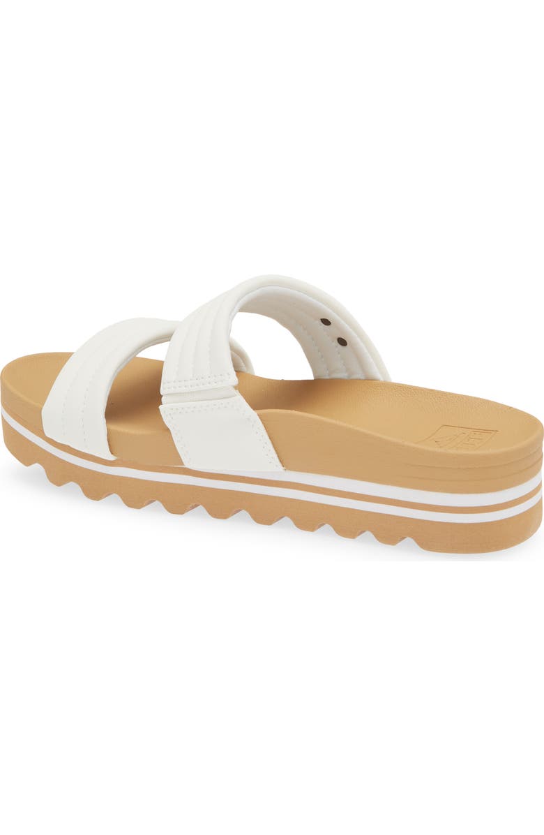 Reef Kaia 2 Bar Slide Sandal, Alternate, color, White