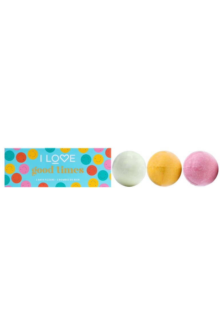 Bath Fizzer Pack- 3 x 5.30 oz Bath Bombs, Main, color, Good Times