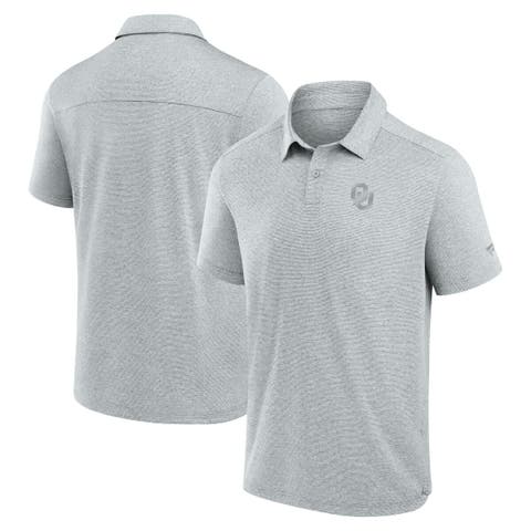 Men's Fanatics Gray Oklahoma Sooners Performance Polo