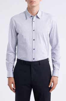 BOSS Roan Kent Slim Fit Button-Up Shirt