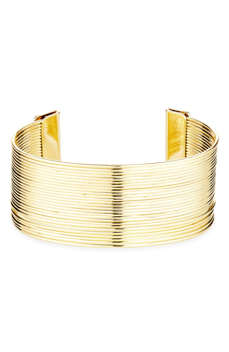 BaubleBar Ashanti Cuff Bracelet, Main, color, Gold