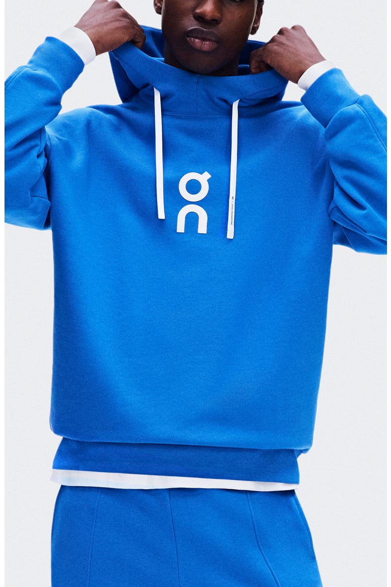 Club Oversize Organic Cotton Blend Hoodie, Main, color, JAY