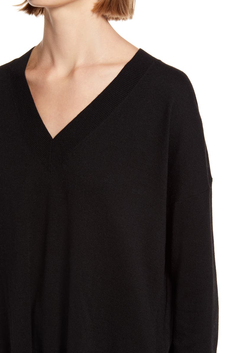 Chelsea28 Oversize V-Neck High/Low Sweater, Alternate, color,