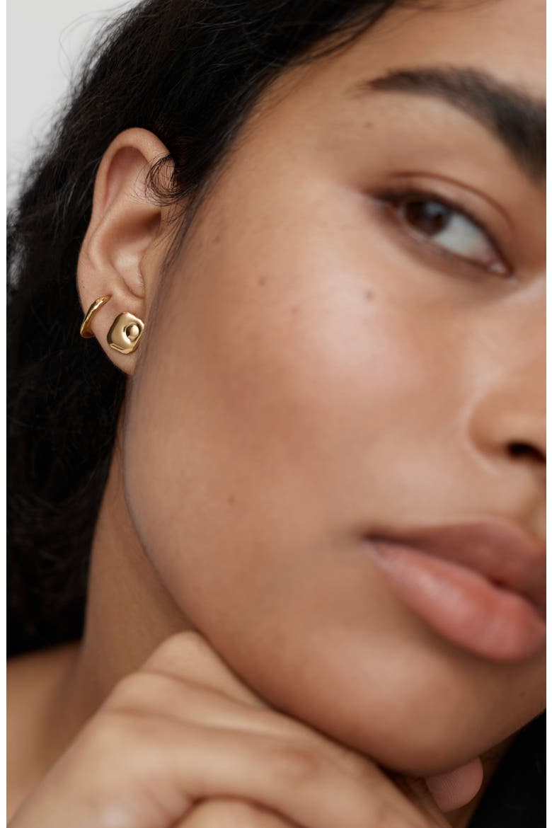 Amaia 18k Gold Vermeil Stud Earrings, Alternate, color, 18K GOLD VERMEIL