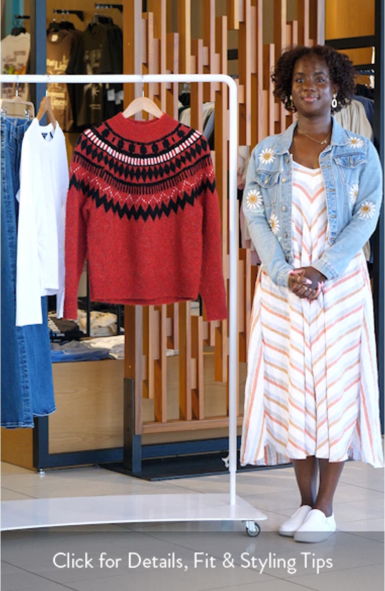 Aprés Ski Fair Isle Mock Neck Sweater, sales video thumbnail