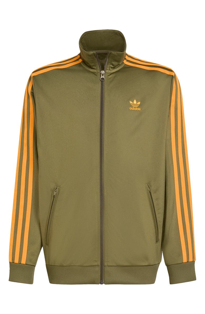 adidas Kids' Firebird Recycled Polyester Track Jacket, Main, color, Focus Olive