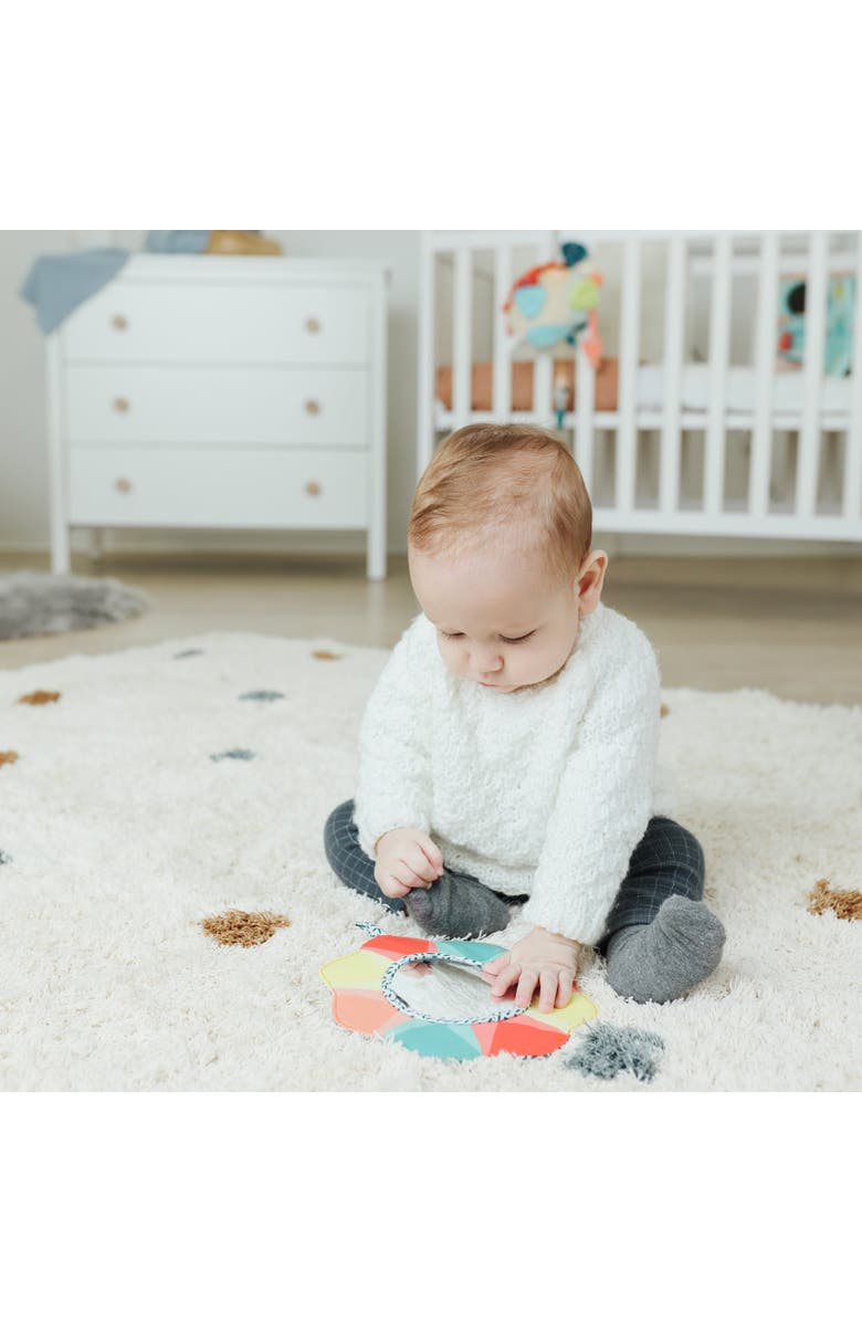 Miniland Feel to Learn Baby Crinkle Mirror, Alternate, color, Multi