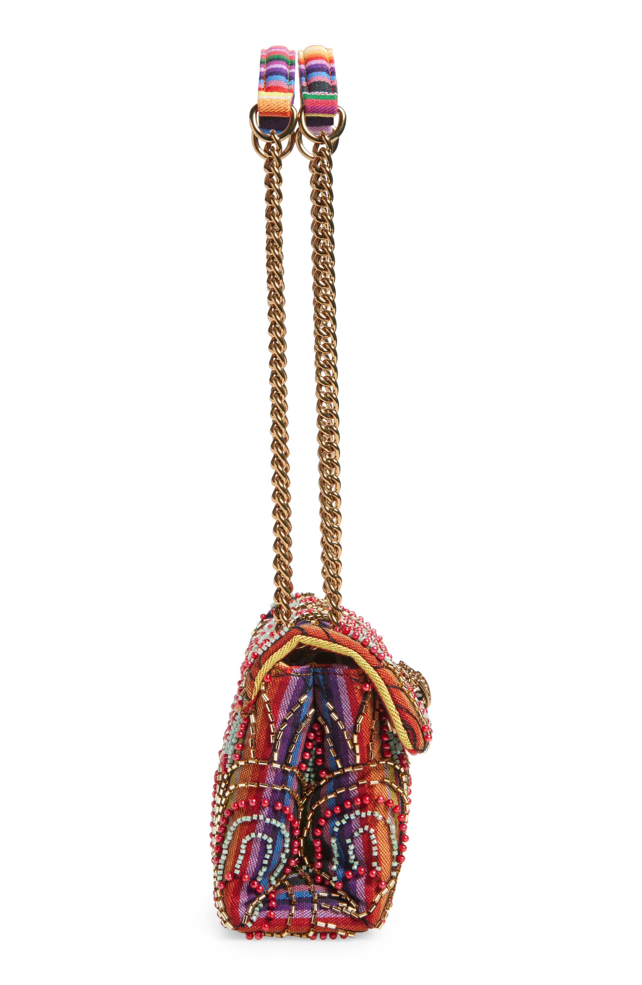 Kurt Geiger London Medium Soft Kensington Convertible Shoulder Bag, Alternate, color, Rainbow Multi