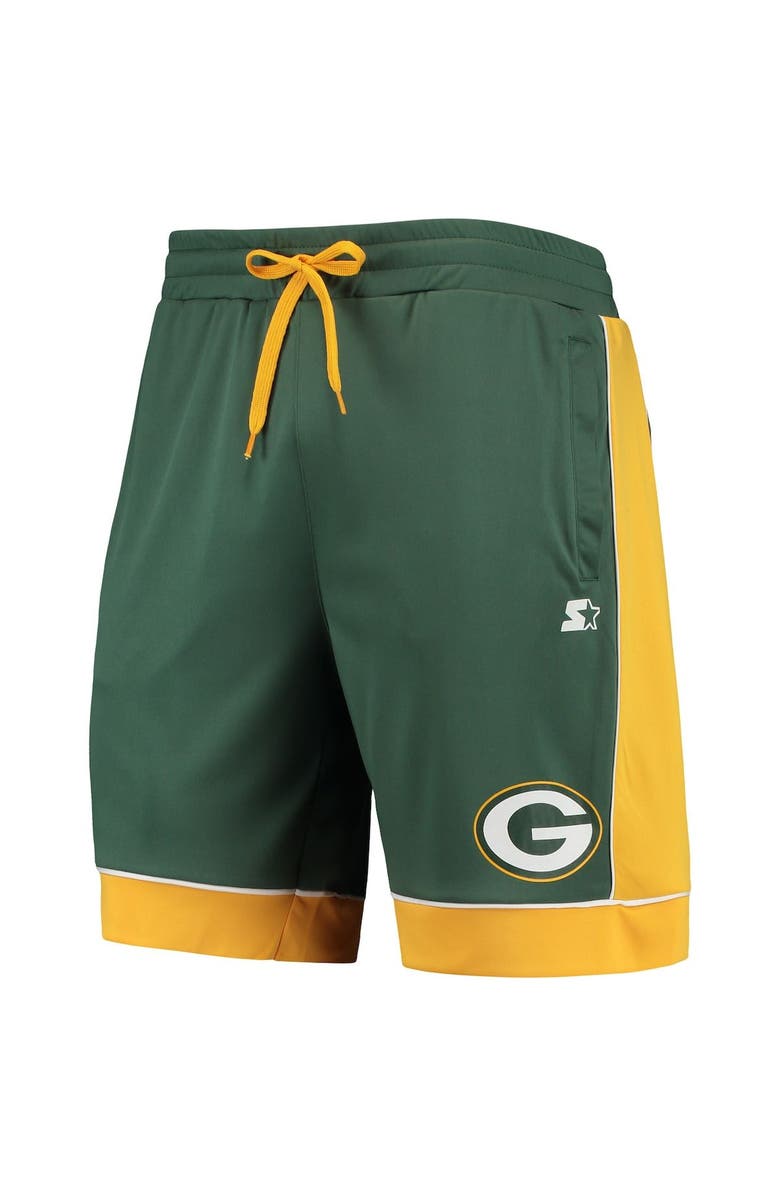 STARTER Men's Starter Green/Gold Green Bay Packers Fan Favorite Fashion Shorts, Alternate, color, Green