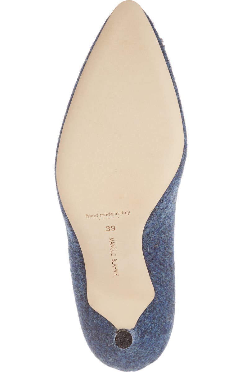 Manolo Blahnik Hangisi Jewel Buckle Pump, Alternate, color,