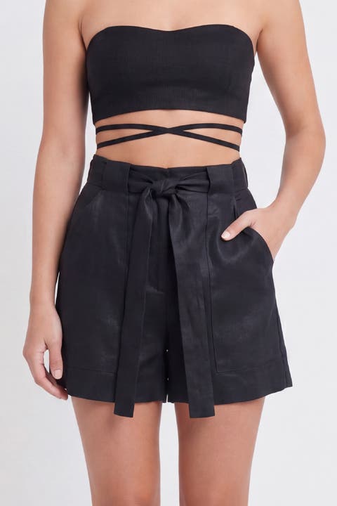 Mia Linen Twill Shorts