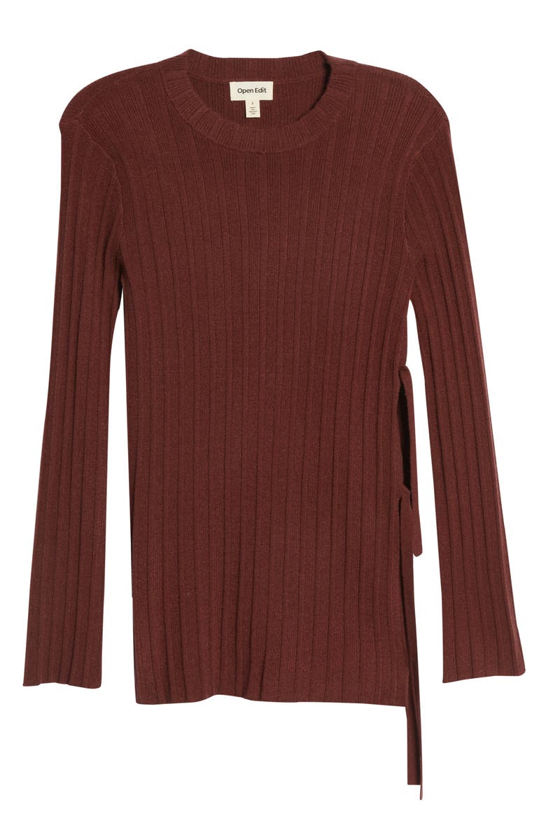 Open Edit Side Tie Sweater, Alternate, color,