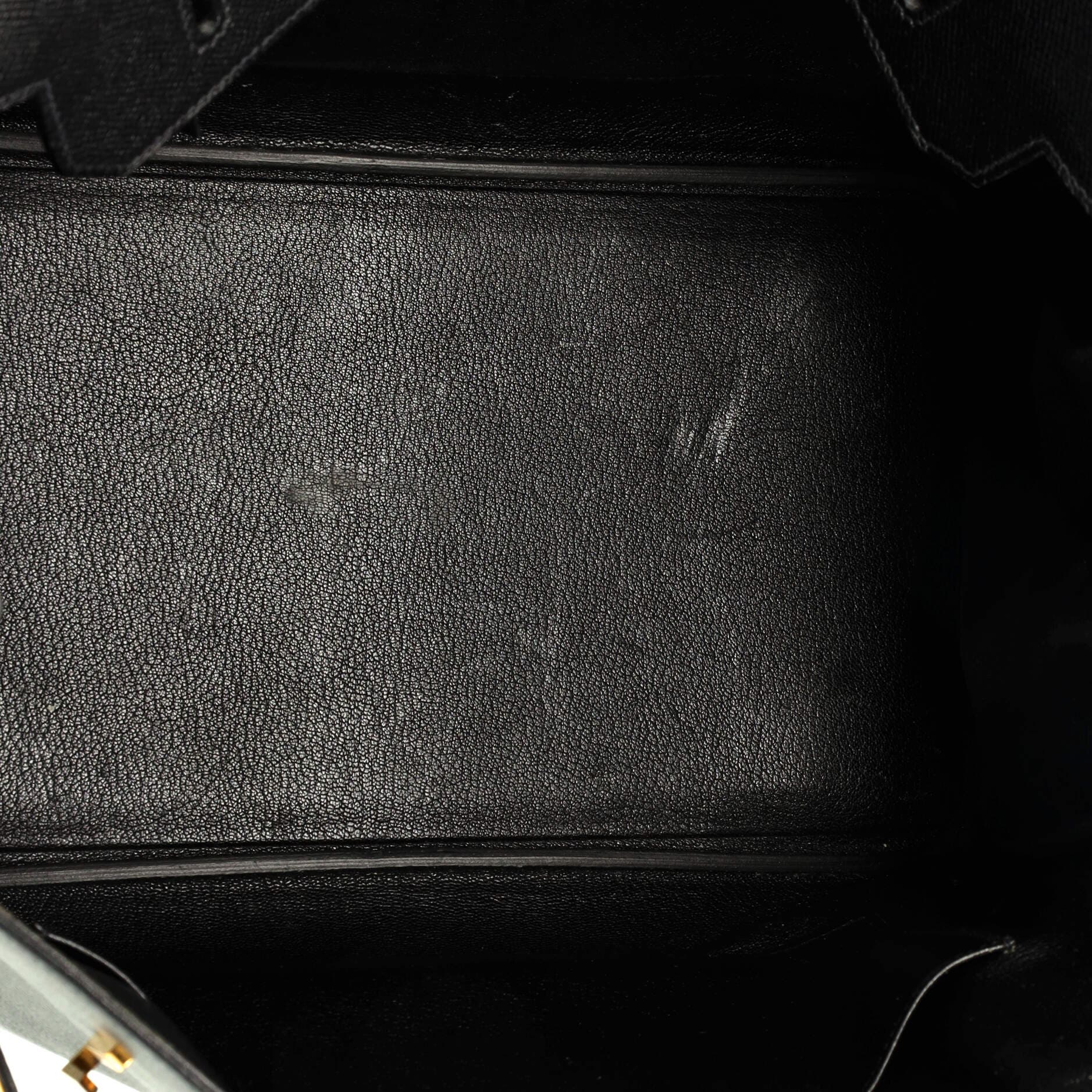 Pre-Owned Hermes Birkin Handbag Black Epsom with Gold Hardware 35, Alternate, color, 