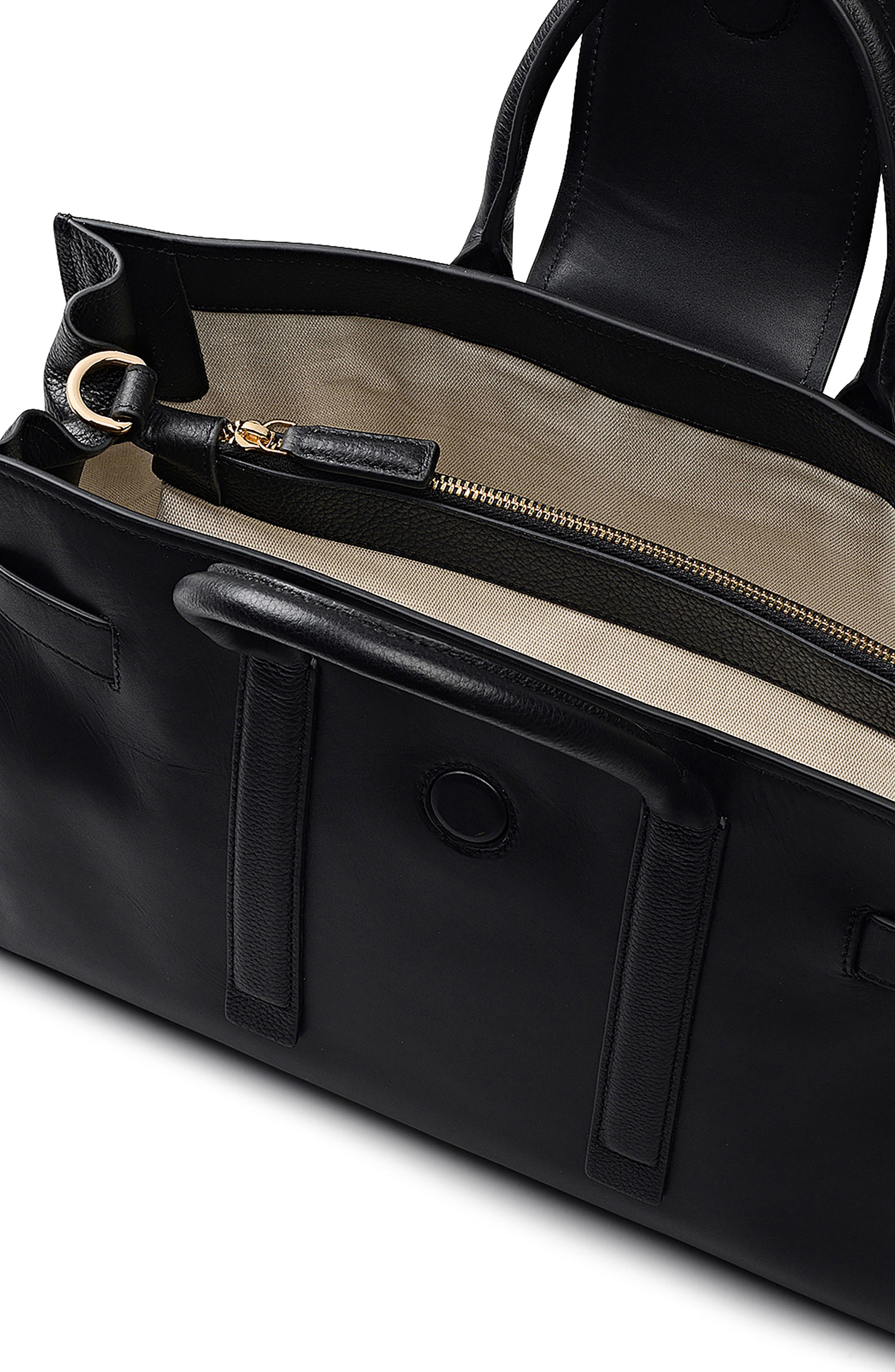 Radley St. Pancras Lane Leather Tote Bag, Alternate, color, Black