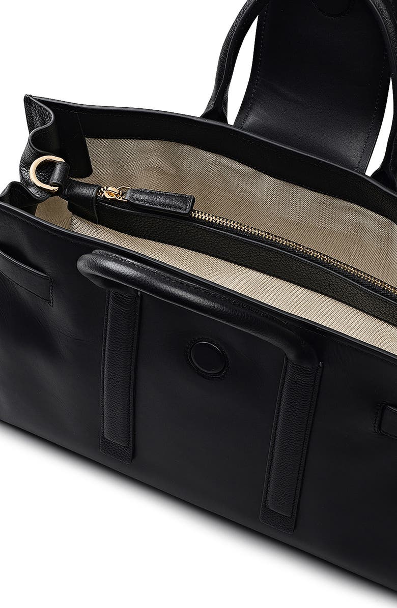 Radley St. Pancras Lane Leather Tote Bag, Alternate, color, Black