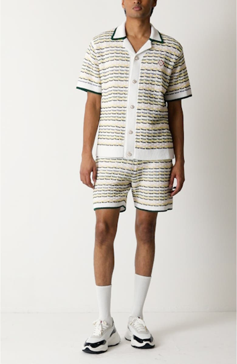 Cotton Tuck Stitch Sweater Shorts, sales video thumbnail