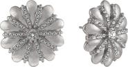 Laundry by Shelli Segal Crystal Flower Stud Earrings