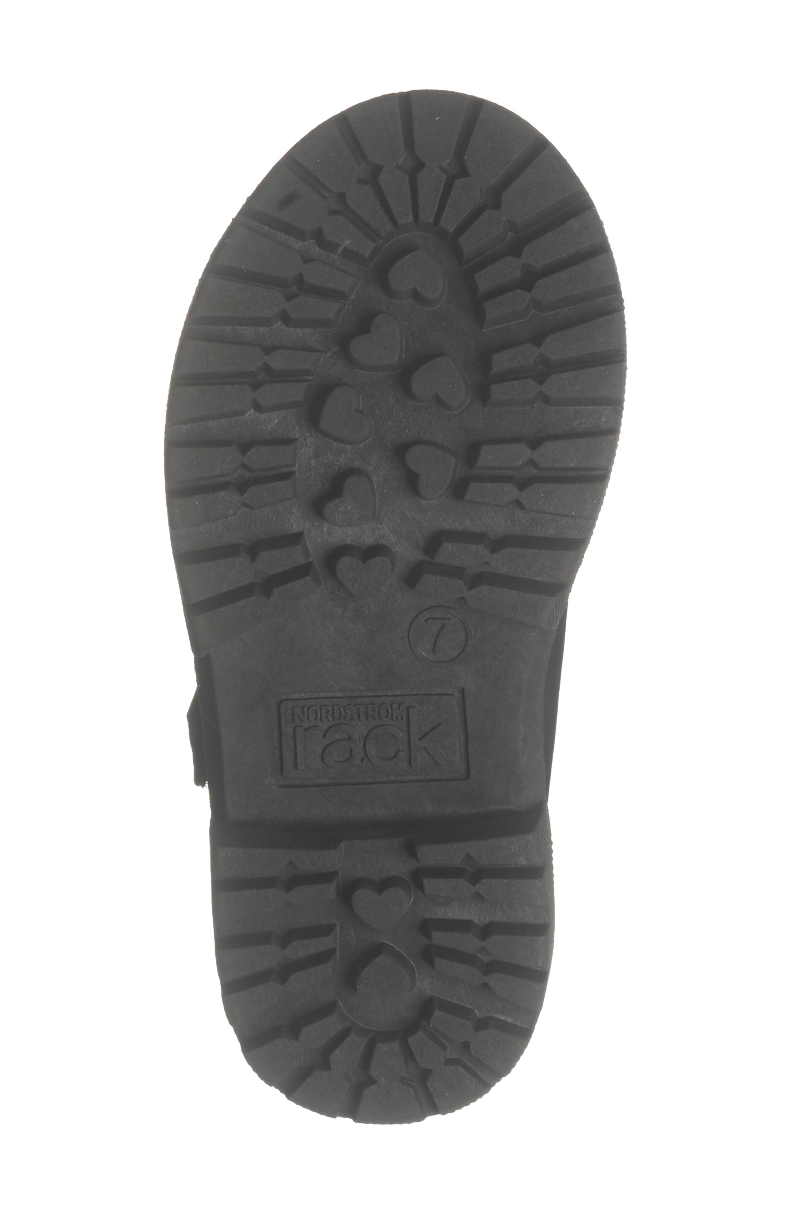 Kids' Amaya Lug Faux Leather Mary Jane Flat, Alternate, color, BLACK