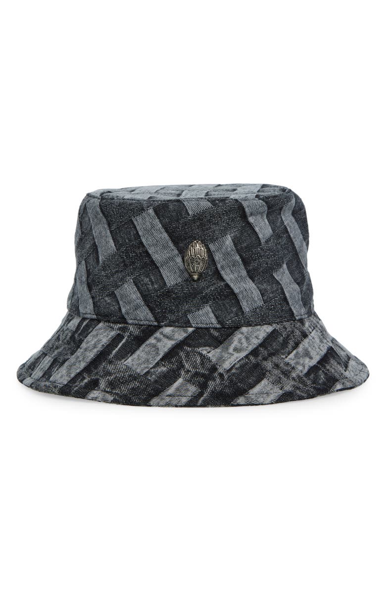 Kurt Geiger London Crystal Denim Bucket Hat, Main, color, 