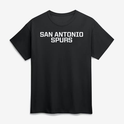 Men's Logo Athletic Black San Antonio Spurs Wordmark T-Shirt