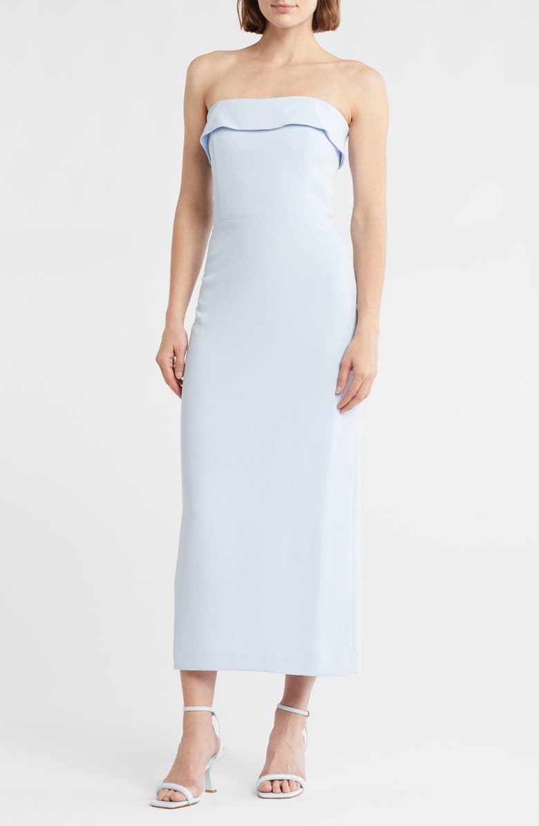 Veronica Beard Absol Strapless Body-Con Dress, Main, color, Blue Mist