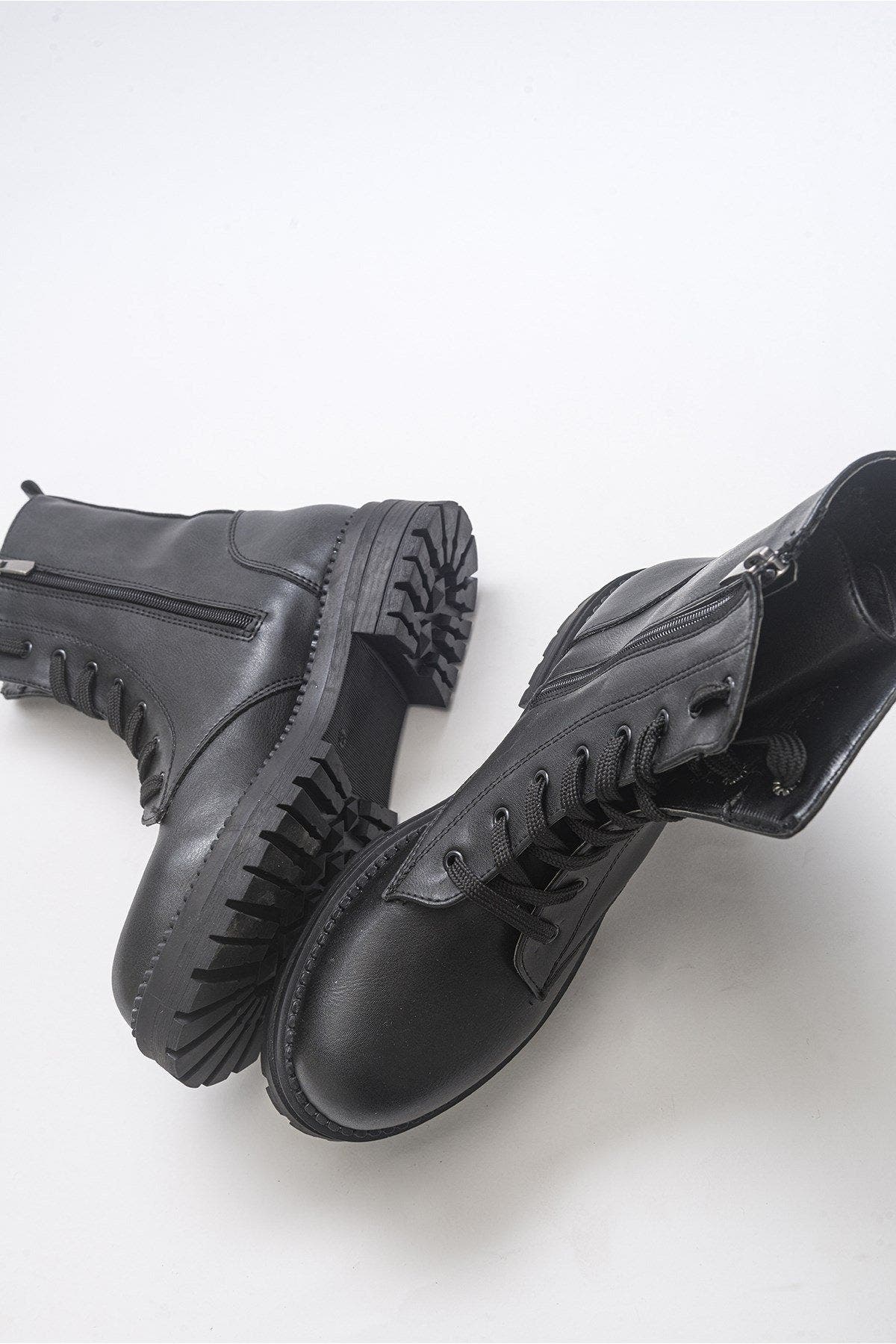 Singa Boot, Alternate, color, Black Faux Leather