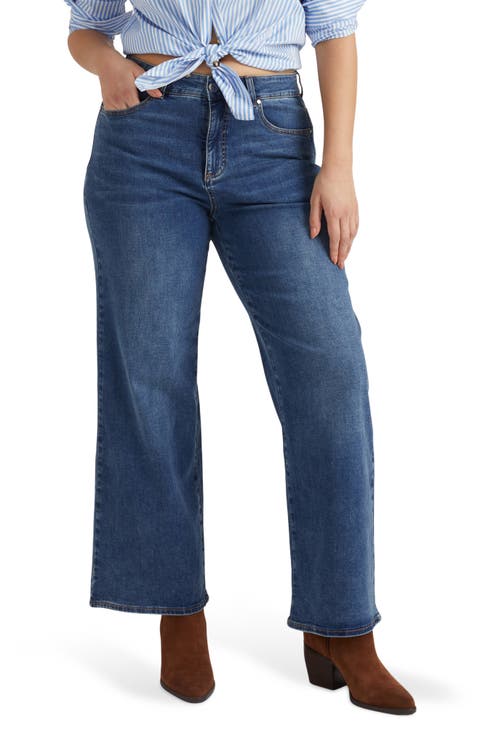 Roxy High Waist Relaxed Bootcut Jeans (Regular & Plus)