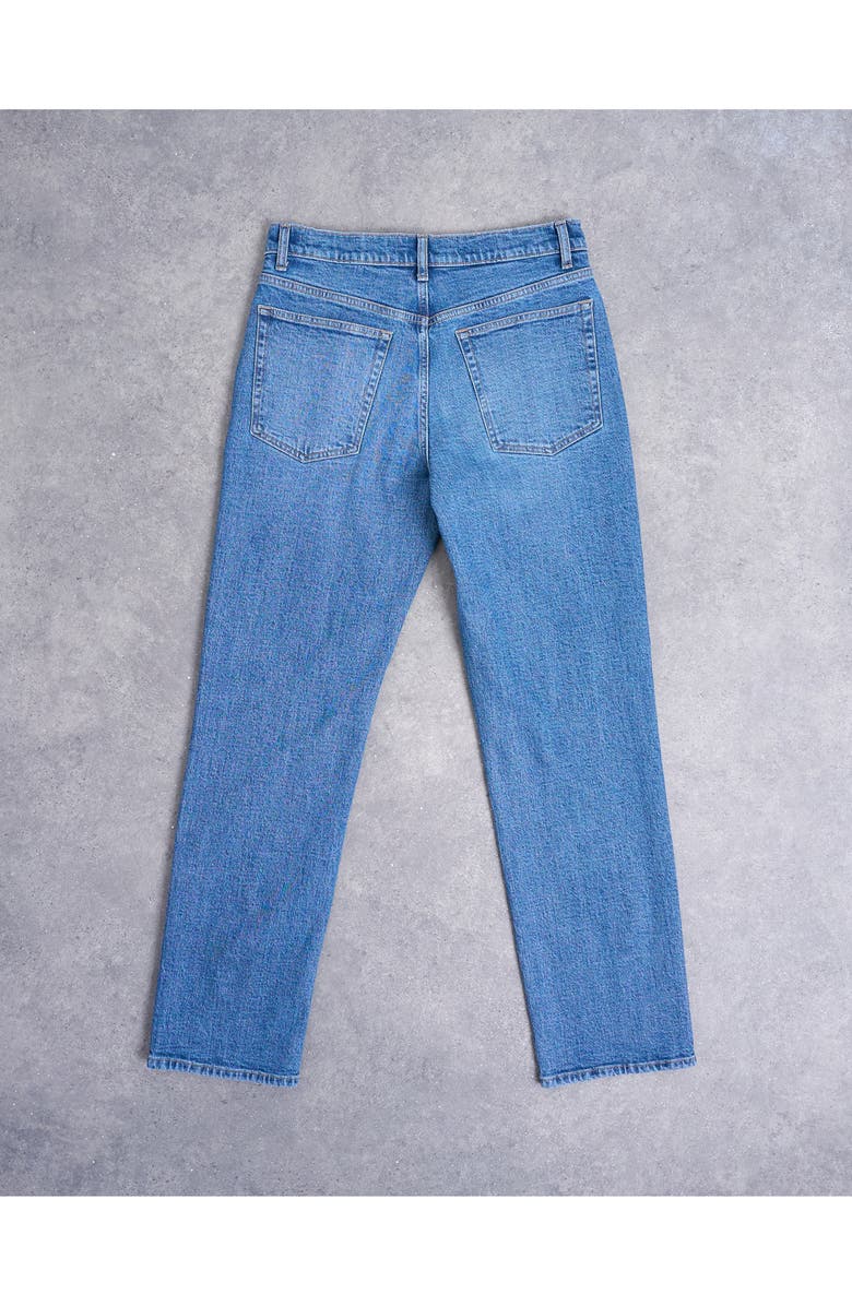 Topshop Orson Mid Rise Straight Leg Jeans, Alternate, color, Vintage Blue
