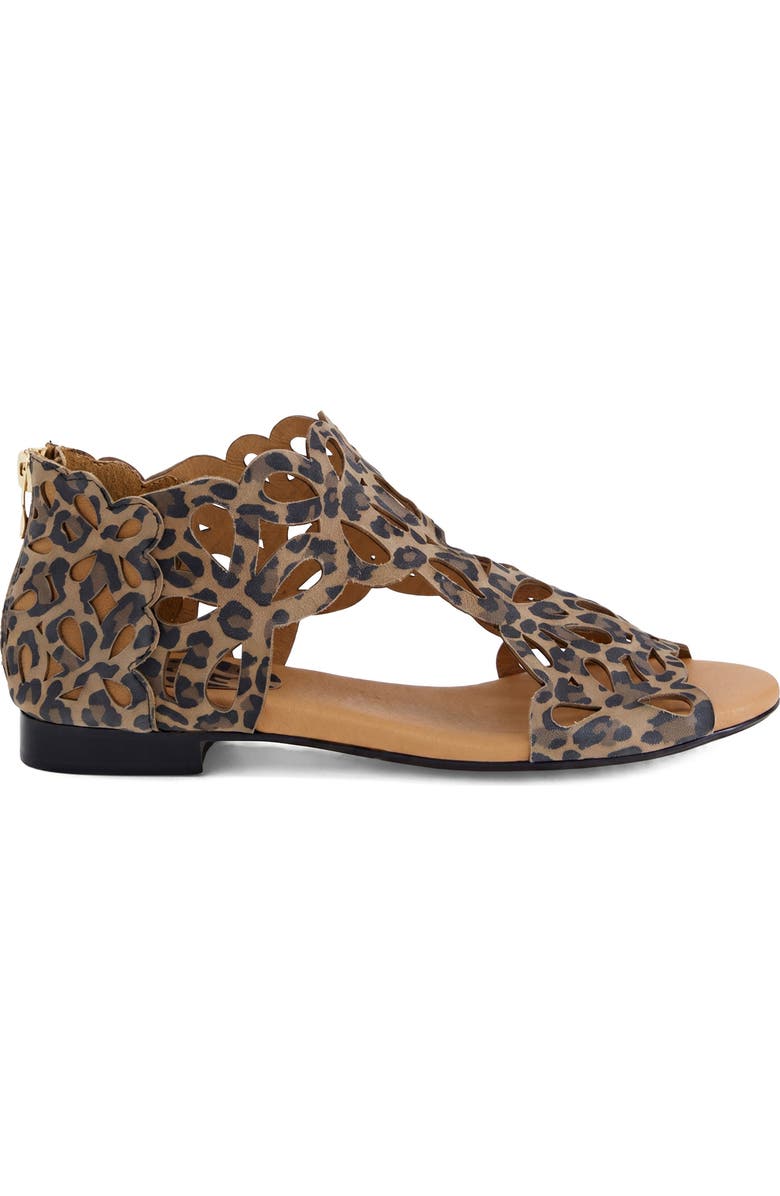 DJANGO AND JULIETTE Pietro Back Zip Sandal, Alternate, color, Leopard Print