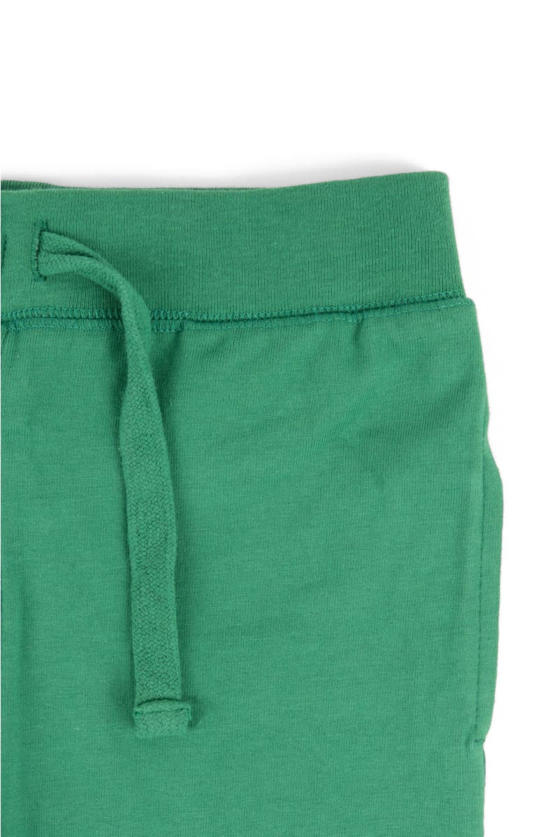 Leveret Kids 100% Cotton Lightweight Jogger Pants, Alternate, color, Green