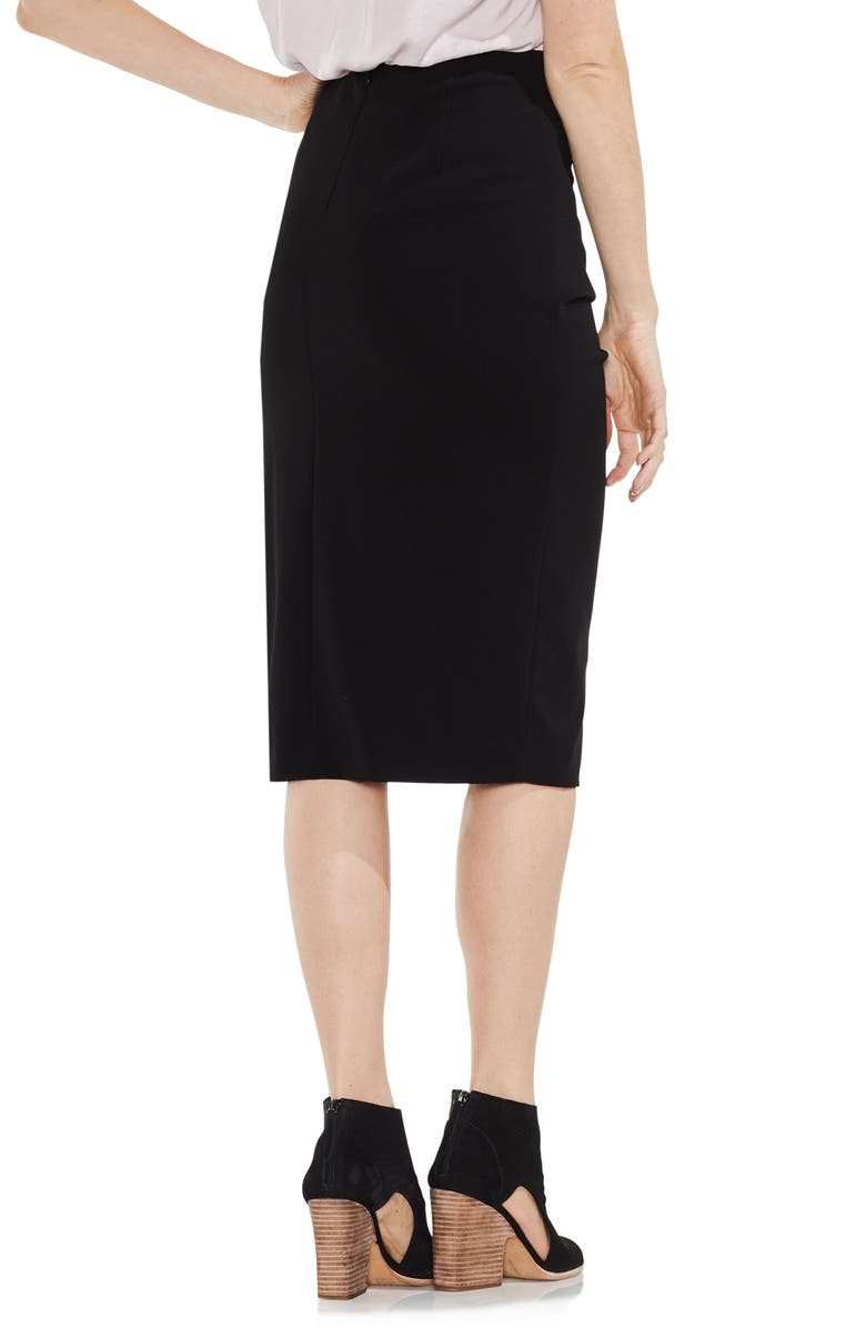 Vince Camuto Front Ruffle Ponte Pencil Skirt, Alternate, color, 