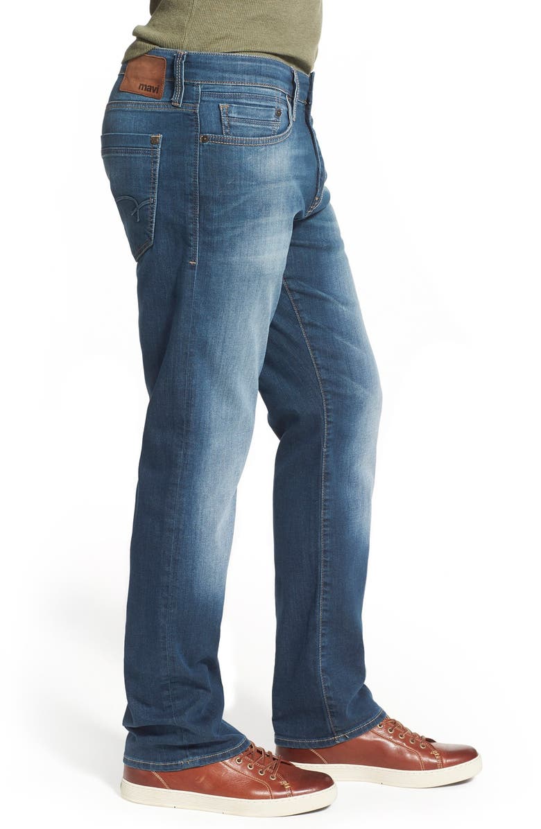 Mavi Jeans Myles Straight Leg Jeans, Alternate, color, Shaded Williamsburg