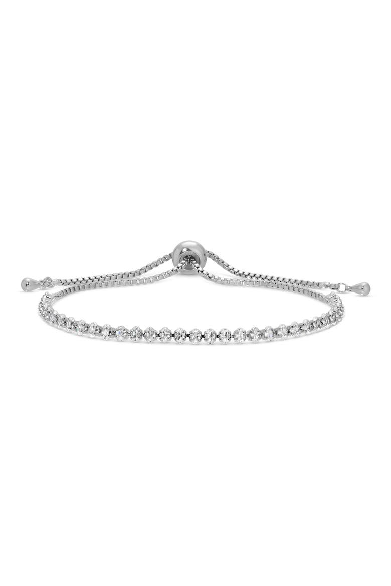 Set of 3 Maryam Cubic Zirconia Bolo Bracelets, Alternate, color, SILVER