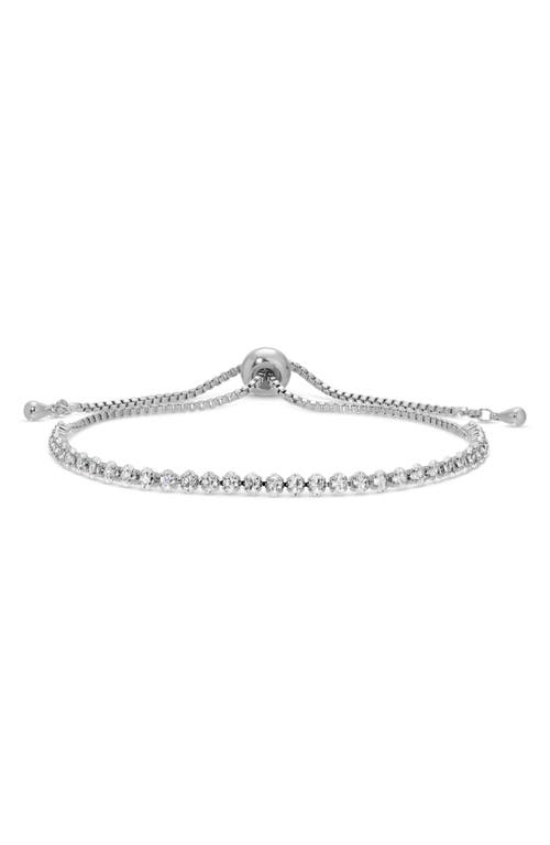 Eye Candy Los Angeles Set Of 3 Maryam Cubic Zirconia Bolo Bracelets In Silver