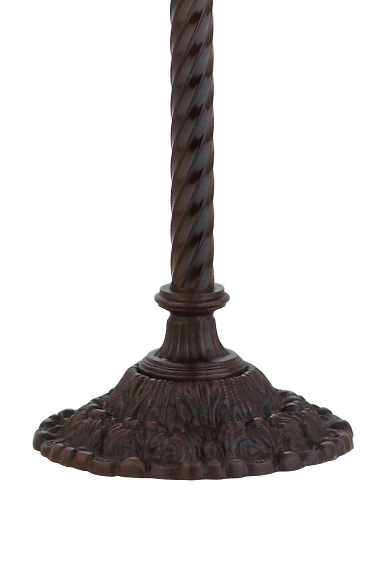 Botanical Tiffany-Style 71" Torchiere LED Floor Lamp, Bronze, Alternate, color, Bronze