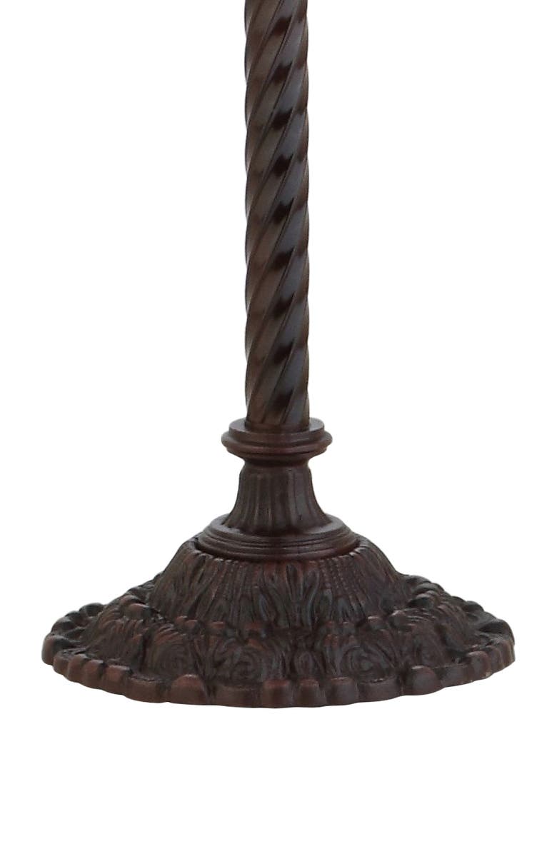 JONATHAN Y Botanical Tiffany-Style 71" Torchiere LED Floor Lamp, Bronze, Alternate, color, Bronze
