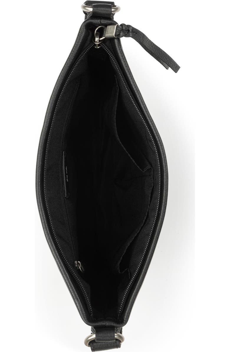 The Sak Melrose Crossbody Leather Bag, Alternate, color, Black Silver Stud