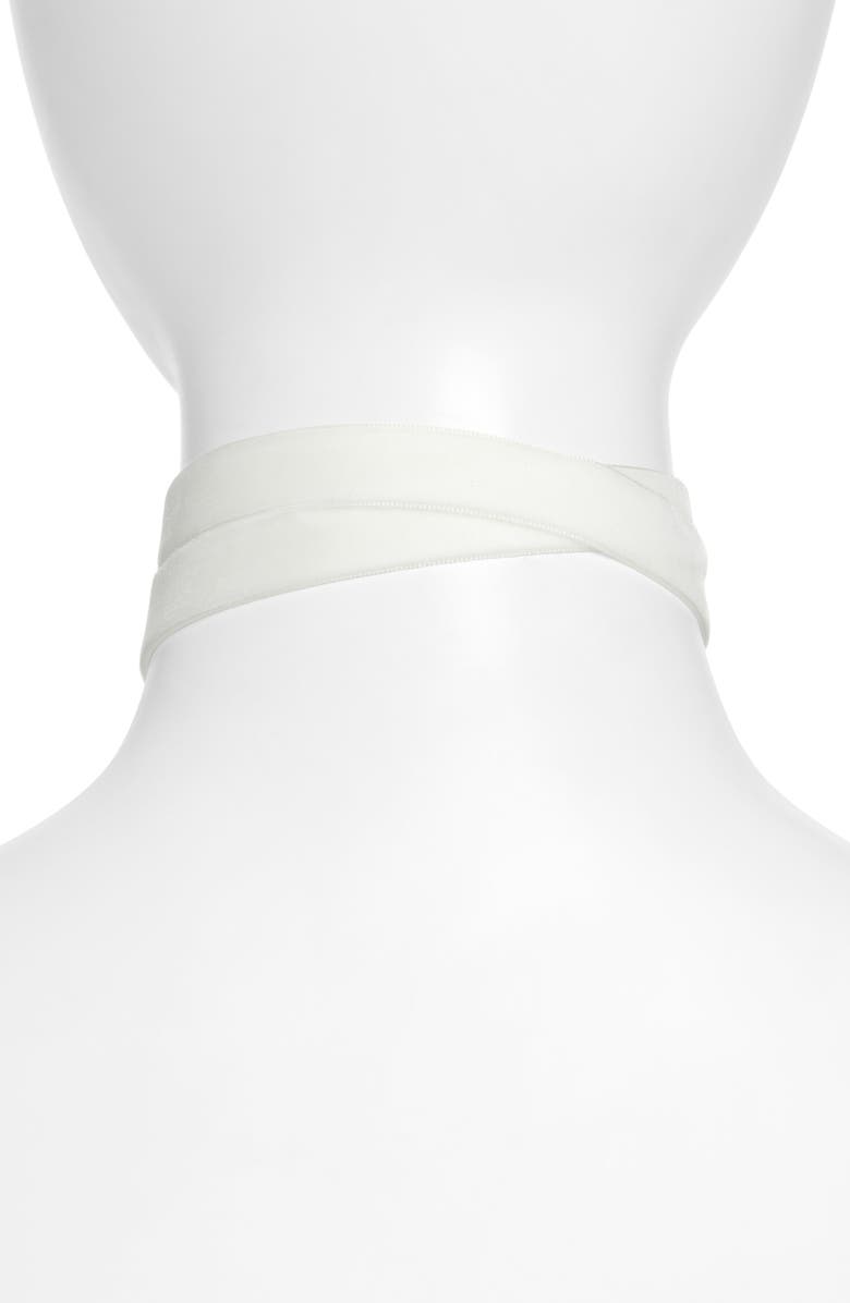 Lele Sadoughi Rose Pavé Crystal Choker Necklace, Alternate, color, 