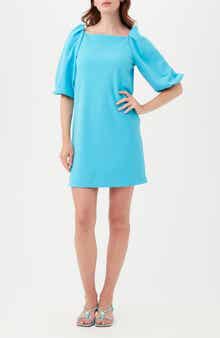 Trina Turk Symphone Puff Sleeve Shift Dress