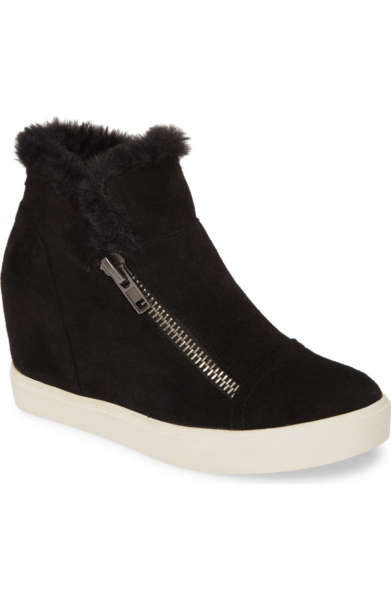 Coconuts by Matisse Later Days Faux Fur Wedge Sneaker, Main, color,