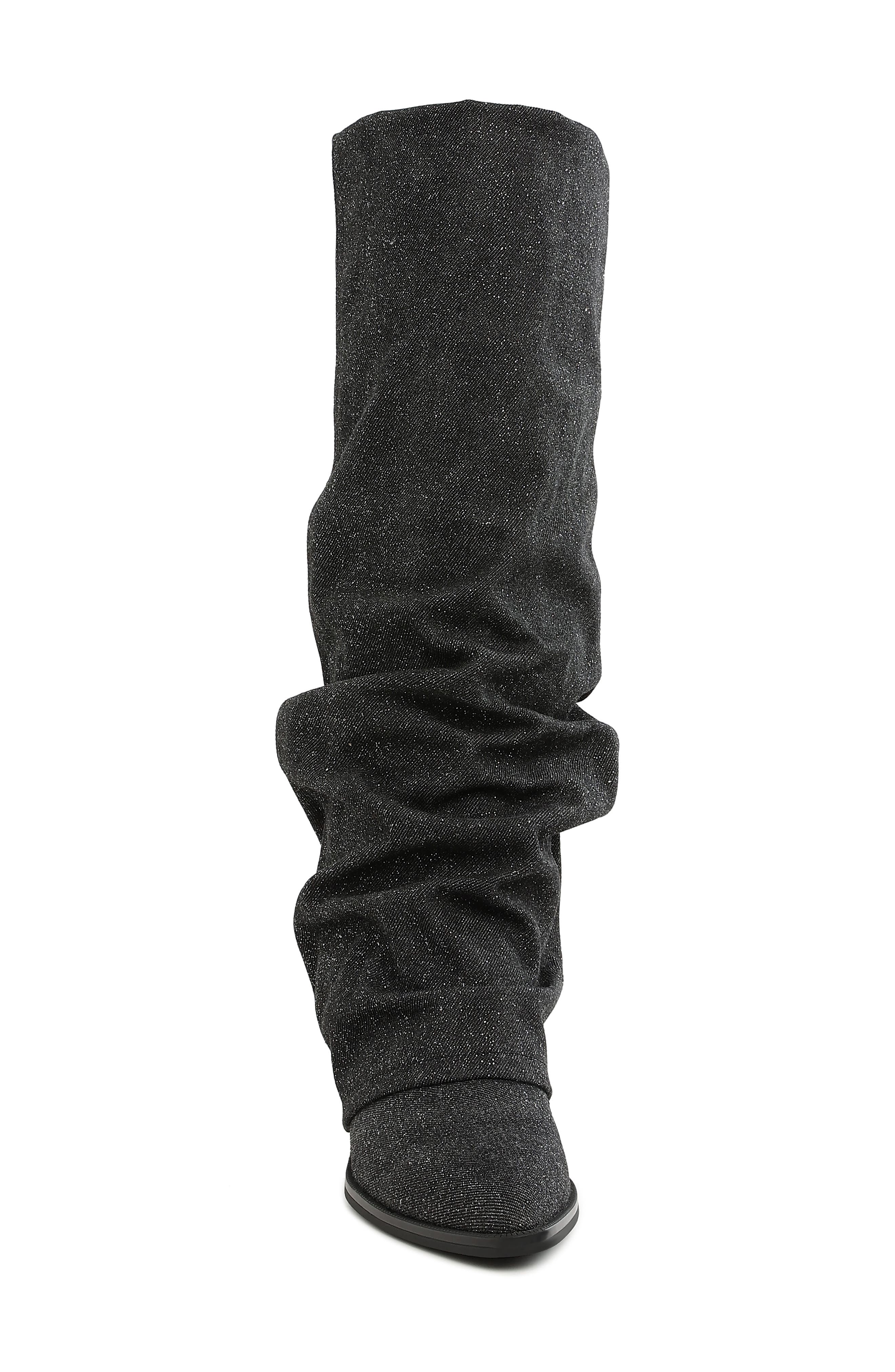 LONDON RAG Capella Ruched Boot, Alternate, color, Black